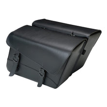 Load image into Gallery viewer, WAM59589-00-Willie &amp; Max Universal Black Jack Large Slant Saddlebag Set (16 in L x 11 in H x 6.5 in W) - Black-Bags - Saddlebags-Willie &amp; Max