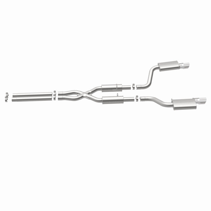 MagnaFlow 11-12 Dodge Charger SRT-8 Hemi Dual Split Rear Exit Stainless Cat-Back Performance Exhaust-Catback-Magnaflow