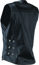 Load image into Gallery viewer, RIV094412-River Road Plains Leather Vest Black Womens - Small-Vests-River Road