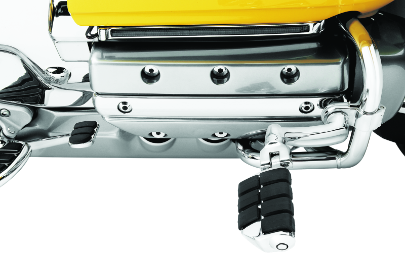 KUR7980-Kuryakyn Dually ISO Pegs With 1inch Clamp Chrome (Pair)-Footpegs-Kuryakyn