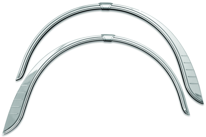 KUR7214-Kuryakyn Rear Fender Flares For Trikes Chrome-Exterior Trim-Kuryakyn