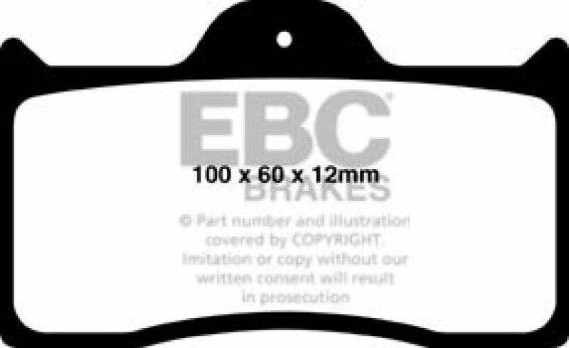 EBCDP3038C-EBC Brakes Redstuff Ceramic Brake Pads-Brake Pads - Performance-EBC