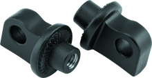 Load image into Gallery viewer, KUR8898-Kuryakyn Splined Peg Adaptors Satin Black-Footpegs-Kuryakyn