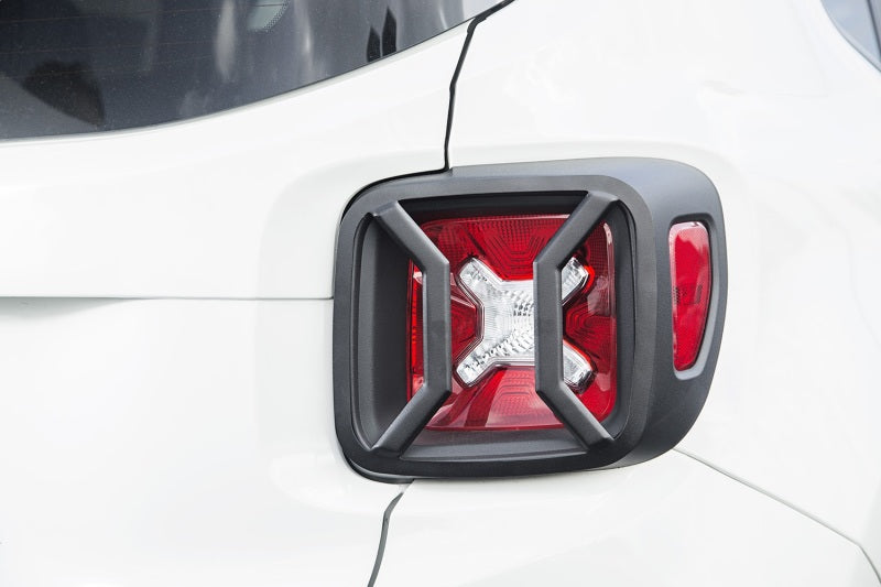 RUG11226.30-Rugged Ridge 15-18 Jeep Renegade BU Black Tail Light Euro Guards-Light Covers and Guards-Rugged Ridge