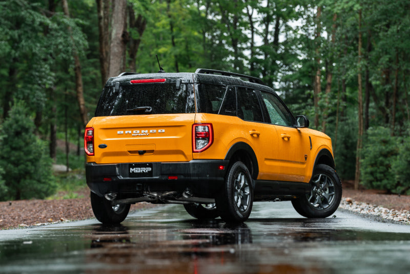 MBRPS5207BLK-MBRP 2021+ Ford Bronco Sport (1.5L / 2.0L EcoBoost) 2.5in Res-Back Exhaust - Dual Rear - Black-Catback-MBRP
