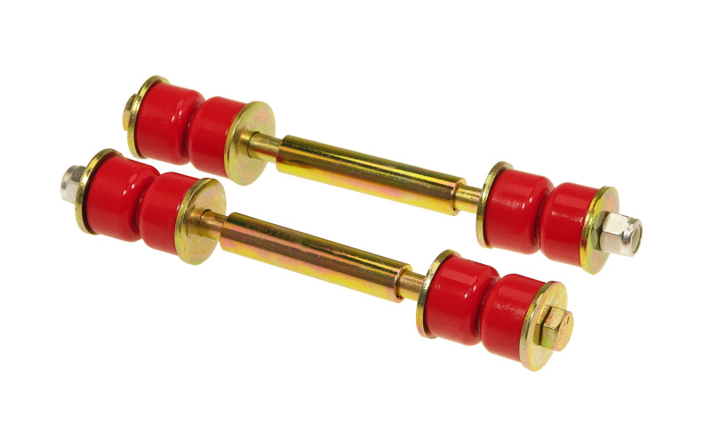 PRO19-409-Prothane Universal End Link Set - 4 1/2in Mounting Length - Red-Sway Bar Bushings-Prothane