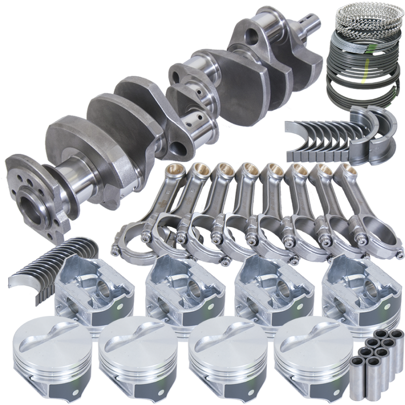 Eagle Chevy 350 2Pc 3.750in Crank 5.700in I-Beam Rod -5cc Flat Top 4.030in Pistons Balanced Assembly Eagle EAGB15455E030