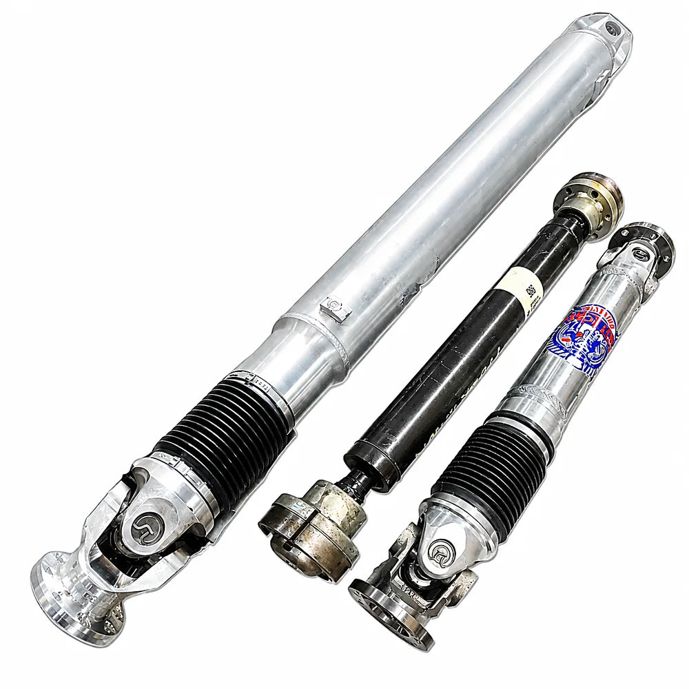 East Coast Driveline HD Driveshaft Kit comparison of three driveshaft styles