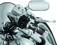 Load image into Gallery viewer, KUR6260-Kuryakyn ISO Flame Grips Dual Cable Chrome-Grips-Kuryakyn