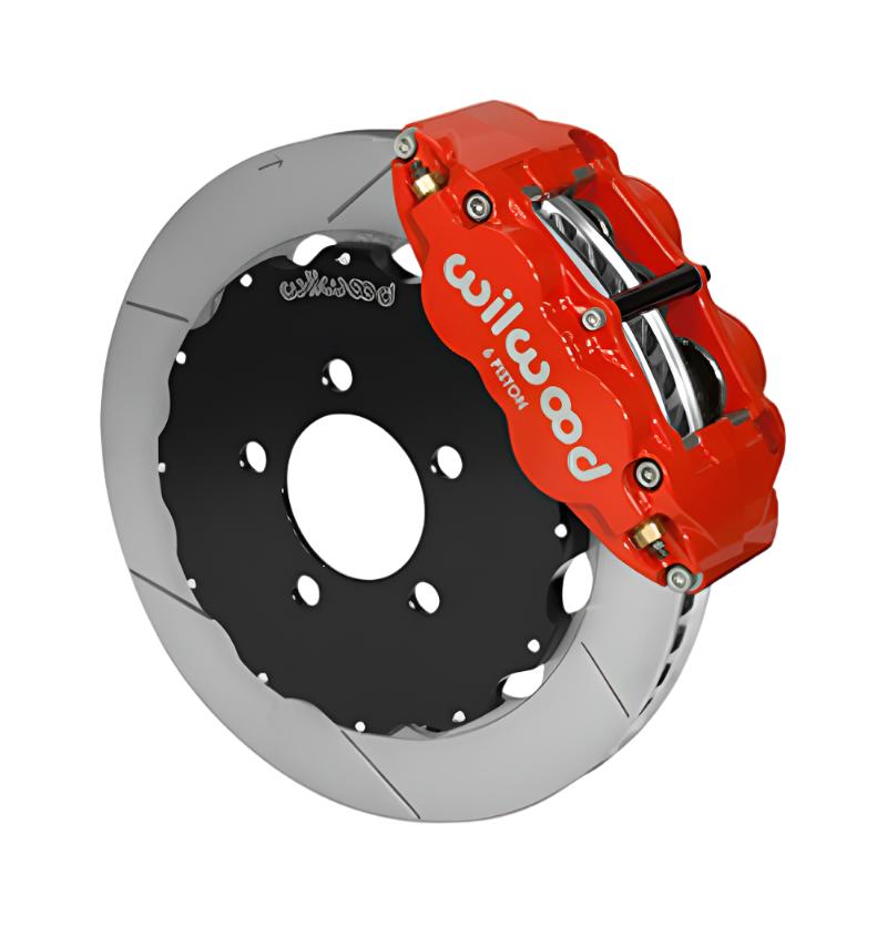 WIL140-14680-R-Wilwood 03-11 Ford Crown Victoria Narrow Superlite 6R Big Brake Front Brake Kit 12.88in Slotted Red-Brake Kits - Performance Slot-Wilwood