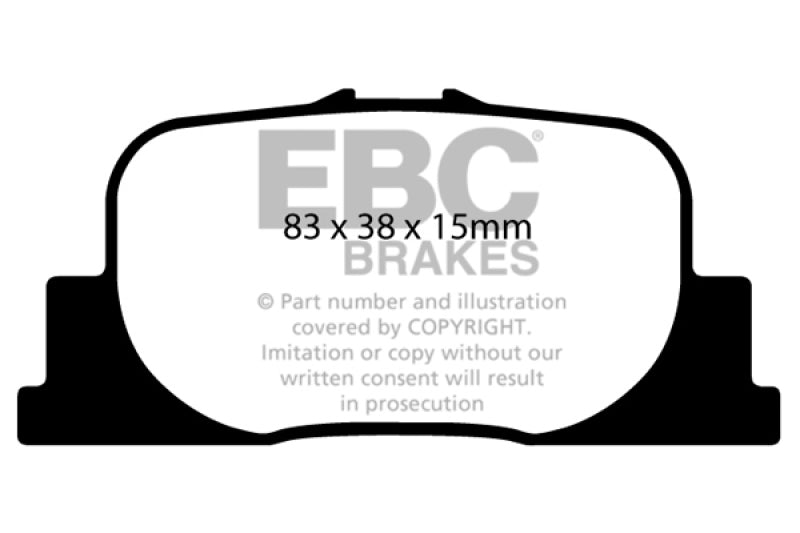 EBC 00-01 Lexus ES300 3.0 Ultimax2 Rear Brake Pads - Black Ops Auto Works
