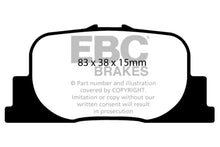 Load image into Gallery viewer, EBC 00-01 Lexus ES300 3.0 Yellowstuff Rear Brake Pads - Black Ops Auto Works