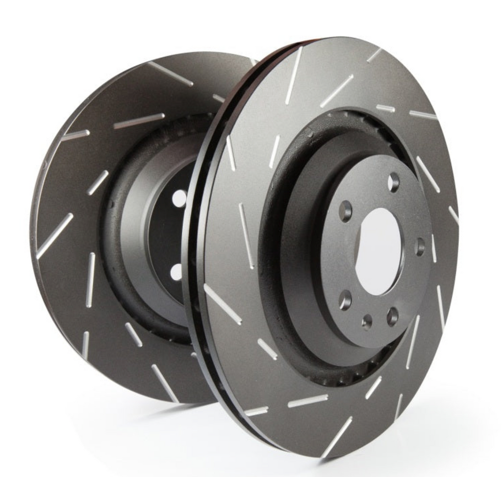 EBC 00-04 Buick Le Sabre (FWD) 3.8 (16in Wheels) USR Slotted Front Rotors - Black Ops Auto Works