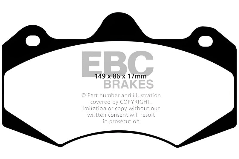 EBC 01-04 Aston Martin Vanquish 5.9 (AP Caliper) Bluestuff Front Brake Pads - Black Ops Auto Works