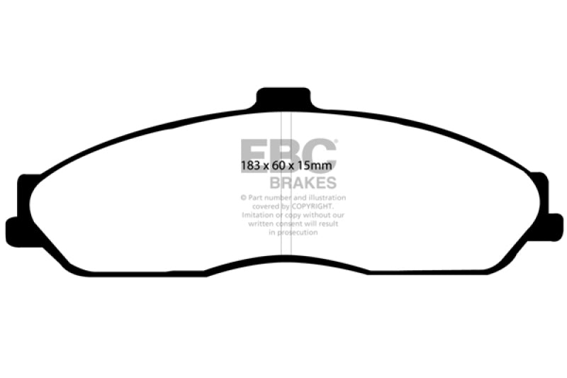 EBC 03-04 Cadillac XLR 4.6 Bluestuff Front Brake Pads - Black Ops Auto Works