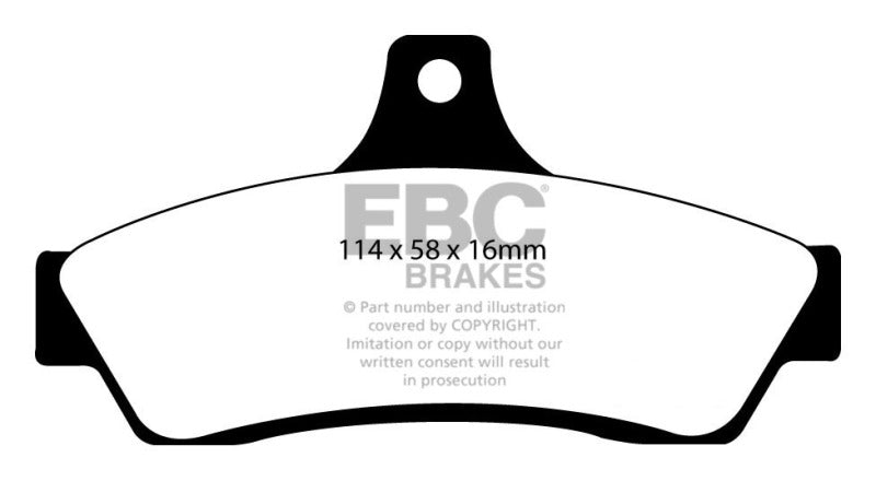 EBC 03-04 Pontiac GTO 5.7 (Solid Rear Rotors) Redstuff Rear Brake Pads - Black Ops Auto Works