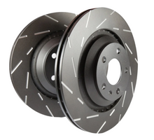 Load image into Gallery viewer, EBC 03-04 Subaru Impreza 2.0 Turbo WRX STi USR Slotted Front Rotors - Black Ops Auto Works