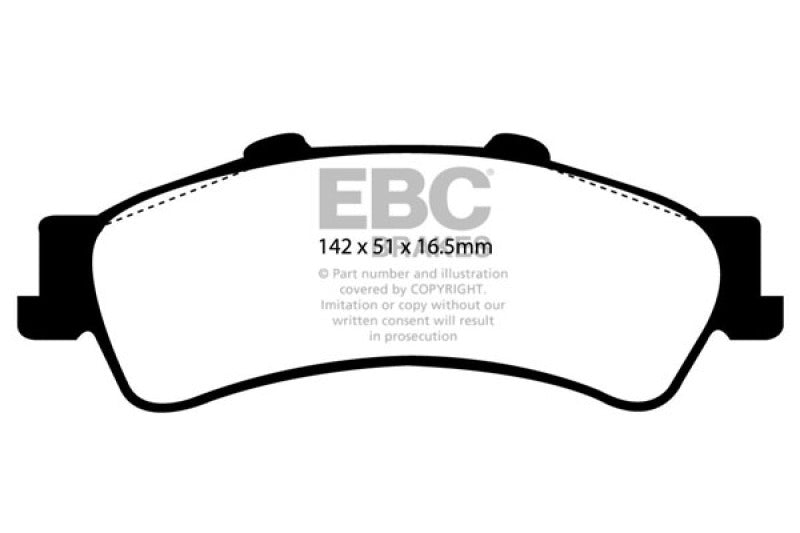 EBC 03-05 Chevrolet Astro Van 2WD Greenstuff Rear Brake Pads - Black Ops Auto Works