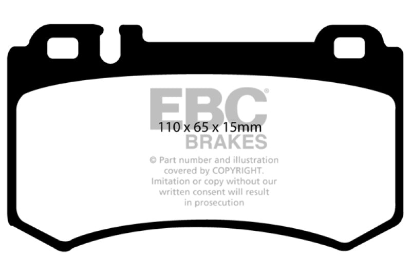 EBC 03-06 Mercedes-Benz CL55 AMG 5.4 Supercharged Yellowstuff Rear Brake Pads - Black Ops Auto Works