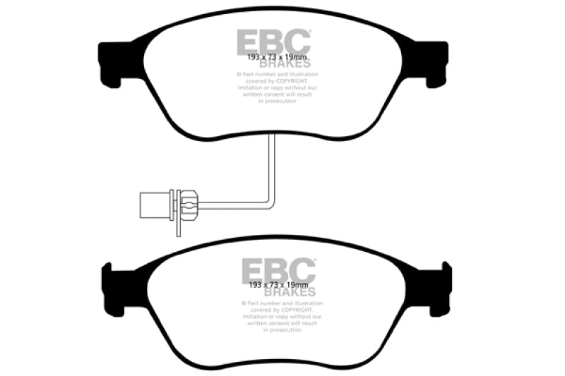 EBC 03-10 Audi A8 Quattro 4.2 Redstuff Front Brake Pads - Black Ops Auto Works