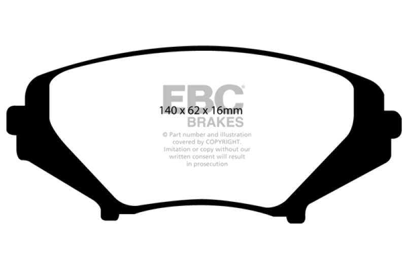 EBC 03-12 Mazda RX8 1.3 Rotary (Standard Suspension) Bluestuff Front Brake Pads - Black Ops Auto Works
