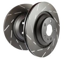Load image into Gallery viewer, EBC 03-12 Mazda RX8 1.3 Rotary (Standard Suspension) USR Slotted Rear Rotors - Black Ops Auto Works