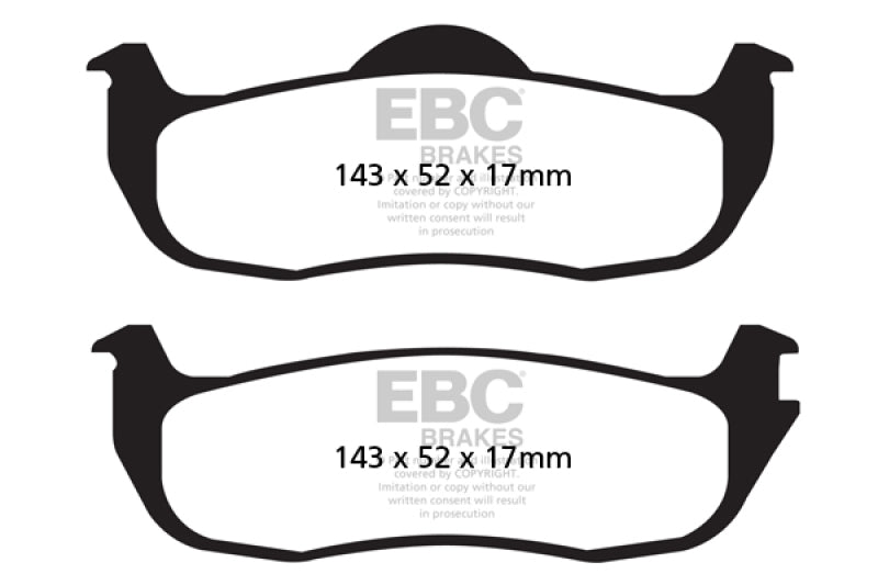 EBC 04-05 Infiniti QX56 5.6 Greenstuff Rear Brake Pads - Black Ops Auto Works