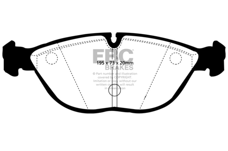 EBC 04-06 Audi TT Quattro 3.2 Yellowstuff Front Brake Pads - Black Ops Auto Works