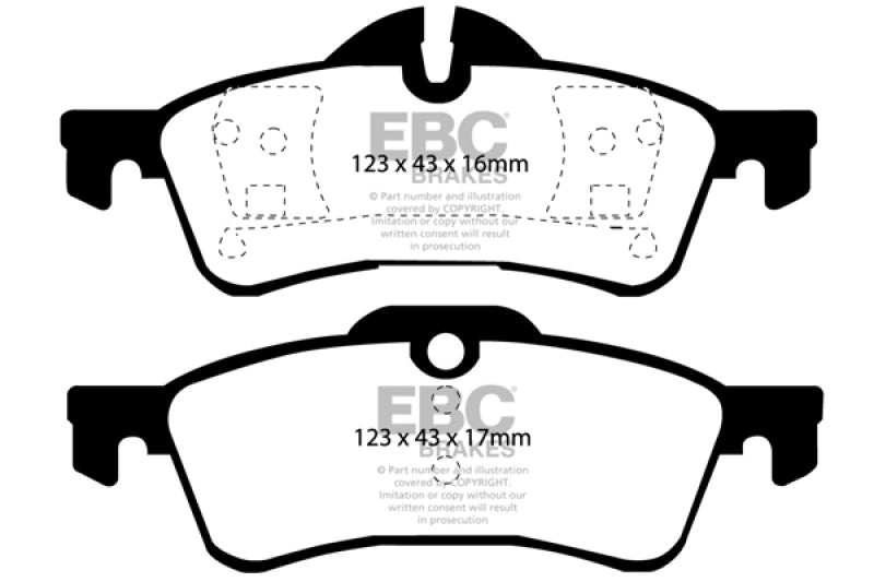 EBC 04-06 Mini Hardtop 1.6 Ultimax2 Rear Brake Pads - Black Ops Auto Works