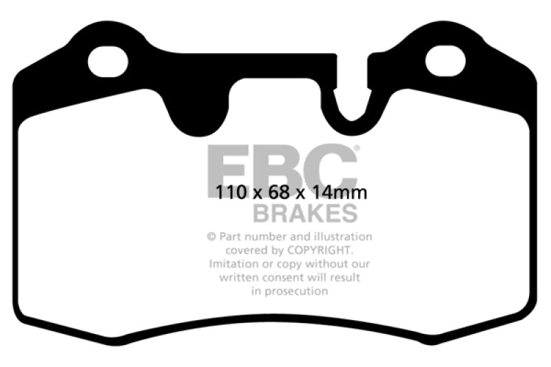 EBC 04-12 Aston Martin DB9 5.9 Redstuff Rear Brake Pads - Black Ops Auto Works