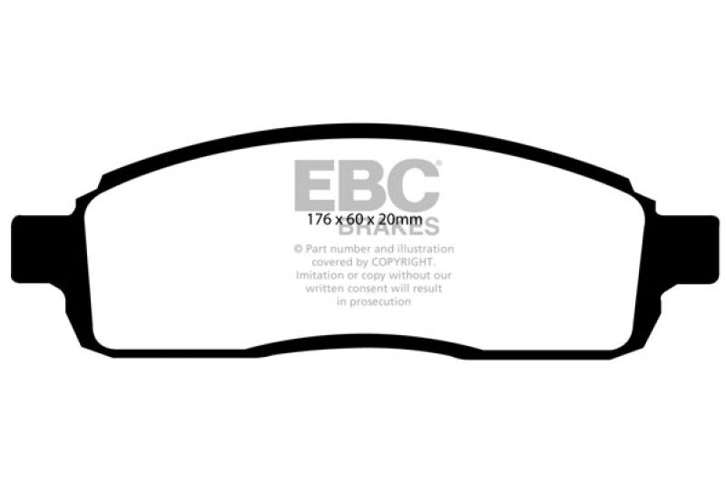 EBC 04 Ford F150 4.2 (2WD) 6 Lug Greenstuff Front Brake Pads - Black Ops Auto Works