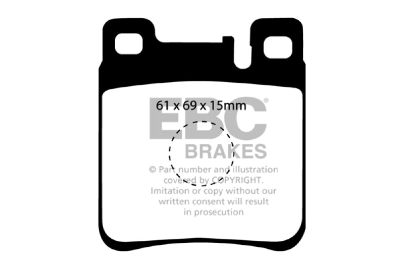EBC 05-06 Chrysler Crossfire 3.2 SRT6 Yellowstuff Rear Brake Pads - Black Ops Auto Works