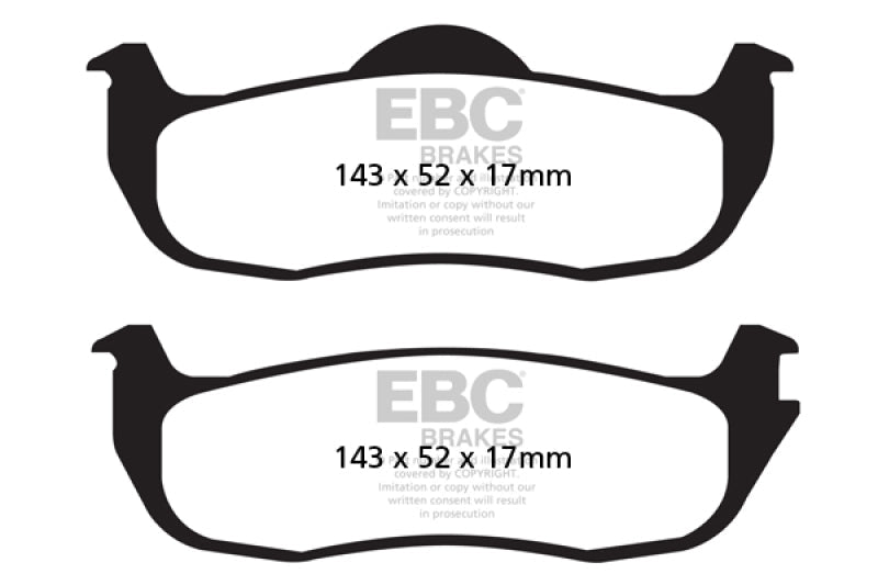 EBC 05-06 Infiniti QX56 5.6 (Bosch) Extra Duty Rear Brake Pads - Black Ops Auto Works