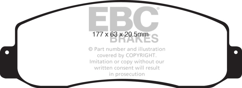 EBC 05-07 Ford F250 (inc Super Duty) 5.4 (2WD) Greenstuff Front Brake Pads - Black Ops Auto Works