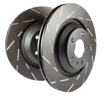 Load image into Gallery viewer, EBC 05-07 Subaru Impreza 2.5 Turbo STi USR Slotted Rear Rotors - Black Ops Auto Works