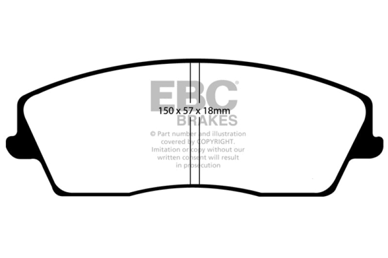 EBC 05-09 Chrysler 300 2.7 Redstuff Front Brake Pads - Black Ops Auto Works