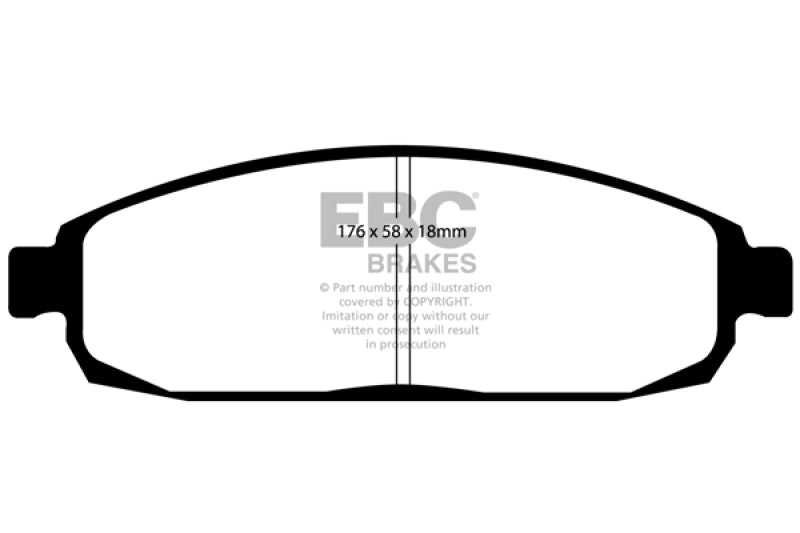EBC 05-10 Jeep Commander 3.7 Greenstuff Front Brake Pads - Black Ops Auto Works