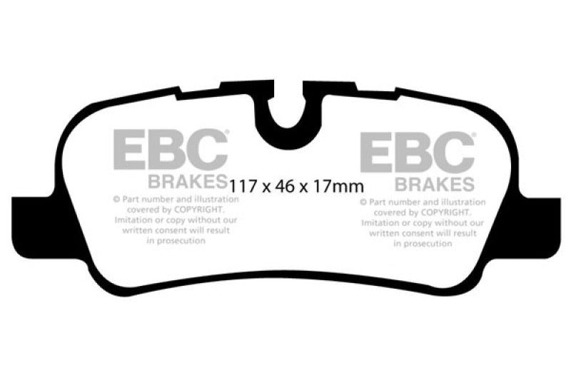 EBC 05-10 Land Rover LR3 4.4 Ultimax2 Rear Brake Pads - Black Ops Auto Works