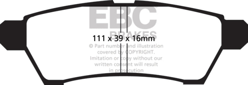 EBC 05+ Nissan Frontier 2.5 2WD Greenstuff Rear Brake Pads - Black Ops Auto Works