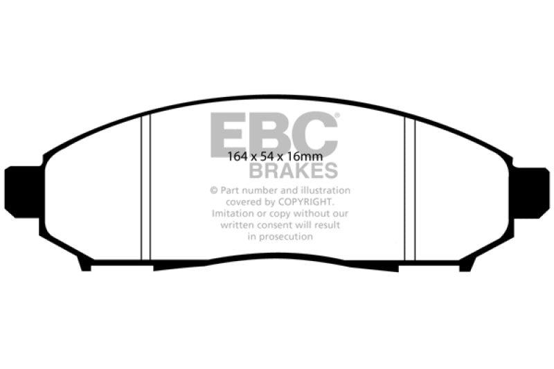 EBC 05+ Nissan Frontier 2.5 2WD Ultimax2 Front Brake Pads - Black Ops Auto Works