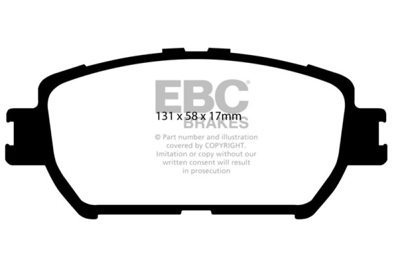 EBC 06-07 Lexus GS300 3.0 Redstuff Front Brake Pads - Black Ops Auto Works