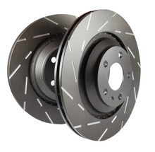 Load image into Gallery viewer, EBC 06-07 Subaru Impreza 2.5 Turbo WRX USR Slotted Rear Rotors - Black Ops Auto Works