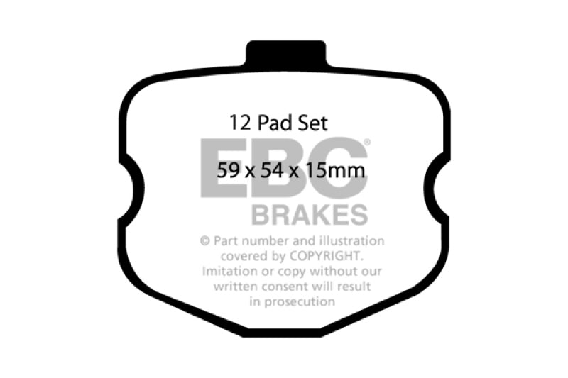 EBC 06-08 Chevrolet Corvette (C6) 7.0 (Z06) Bluestuff Front Brake Pads - Black Ops Auto Works