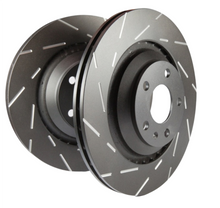 Load image into Gallery viewer, EBC 06-09 Ford Fusion 2.3 USR Slotted Rear Rotors - Black Ops Auto Works