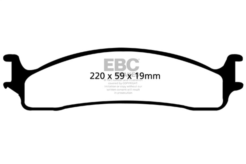EBC 06-11 Dodge Ram 1500 Mega Cab 2WD Greenstuff Front Brake Pads - Black Ops Auto Works