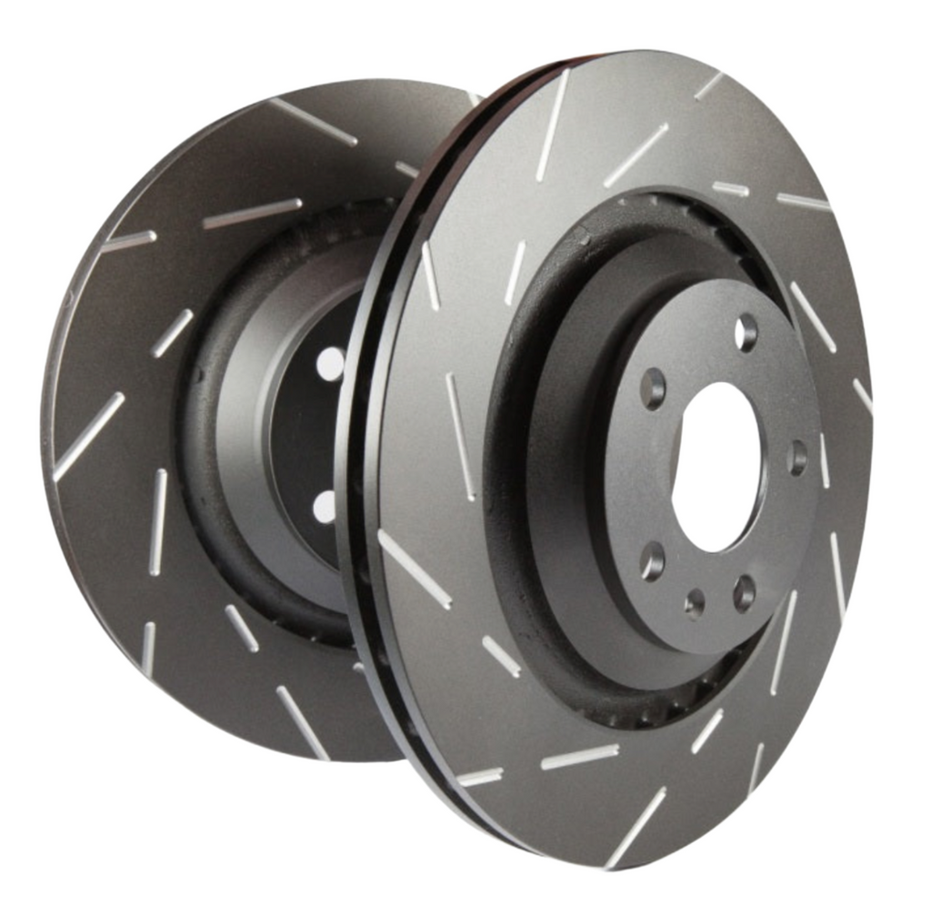 EBC 06-11 Saab 9-3 2.0 Turbo (Aero) USR Slotted Front Rotors - Black Ops Auto Works