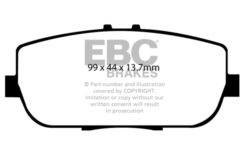EBC 06-15 Mazda Miata MX5 2.0 Redstuff Rear Brake Pads - Black Ops Auto Works