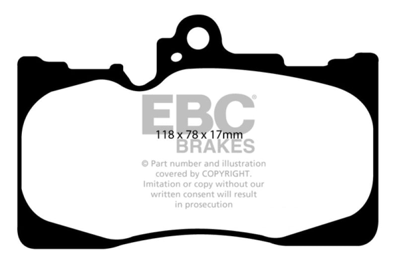 EBC 07-08 Lexus GS350 3.5 RWD Greenstuff Front Brake Pads - Black Ops Auto Works