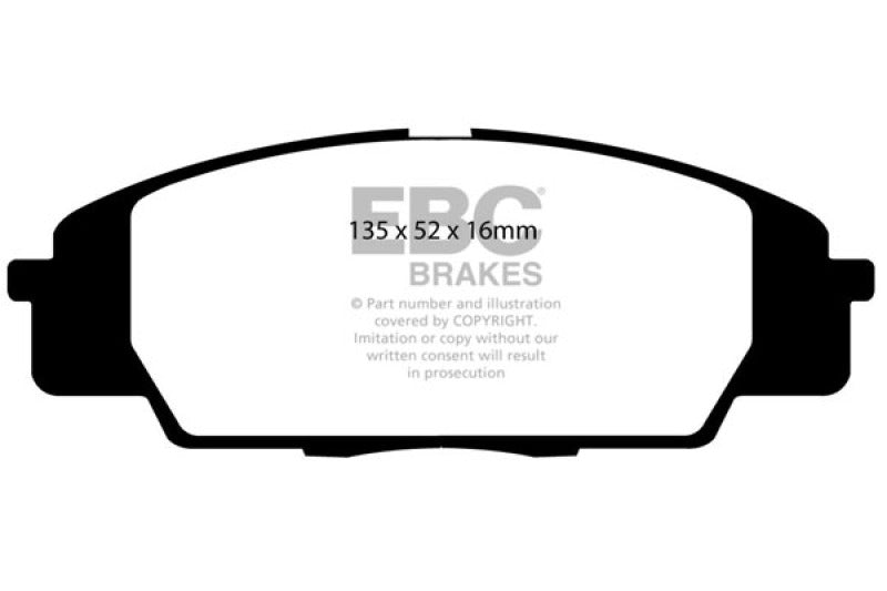EBC 07-11 Acura CSX (Canada) 2.0 Type S Redstuff Front Brake Pads - Black Ops Auto Works