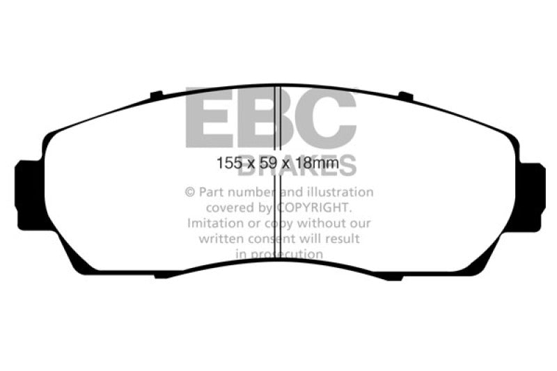 EBC 07-11 Honda CR-V 2.4 Greenstuff Front Brake Pads - Black Ops Auto Works